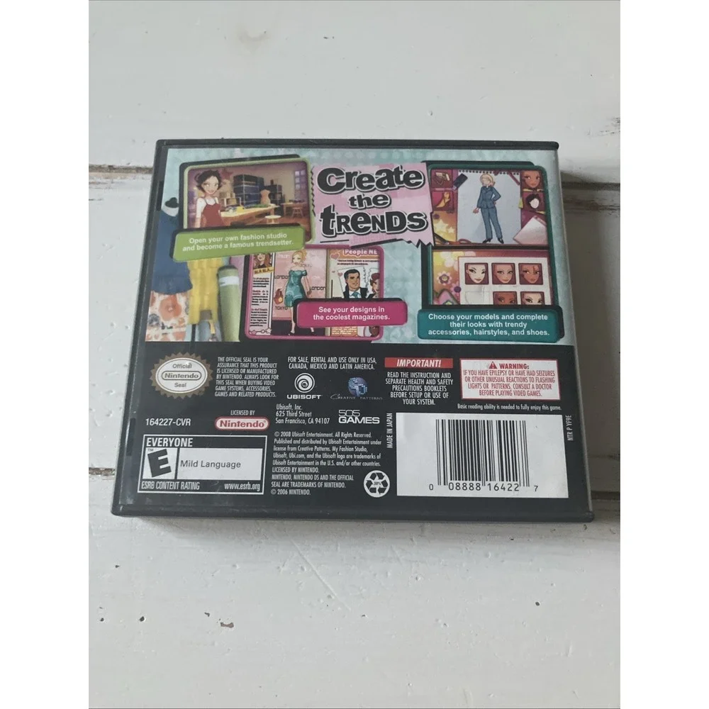 Nintendo‎ DS My Fashion Studio Girls Fashion Designer Simulation Game with Case